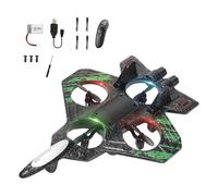 Colcolo RC Plane 2.4Ghz Remote Control Foam Airplane Toy, Quadcopter, Hovering, LED Light, 360 Flip Rotation Mode, 2 Speeds Adjustable, 6CH Roll Fixed Wing Aircraft Anti Falling Easy to Fly Adults