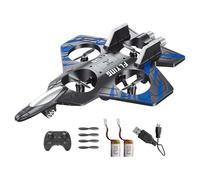 Colcolo RC Plane for Kids and Beginners, 2.4Ghz Remote Control Foam Airplane Toy, Quadcopter, Hovering, 360 Flip and Rotation Mode, 2 Speeds Adjustable, 6CH Roll Fixed Wing Aircraft Anti Falling,Blue