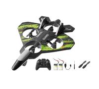 Colcolo RC Plane Toy for Kids, 2.4Ghz Remote Control Foam Airplane Toy, Quadcopter, Hovering, 360 Flip and Rotation Mode, 2 Speeds Adjustable, 6CH Roll Fixed Wing Aircraft Toys Gifts for Adult, Green