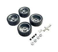 Colcolo RC Wheels and Tires 12mm Hex Hub Upgrade Wheels Upgrade Accessories RC Rubber Tires M3 Wheel Nut for 144001 1:10 1:14 1:12, Gray