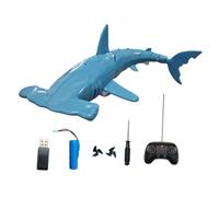Colcolo Remote Control Shark Toy Remote Control Water Toys Boys Girls, Easy to Play, Realistic, Practical, Simulation, Blue