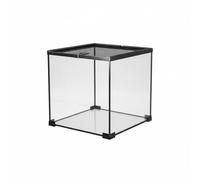 Colcolo Reptile Terrarium Glass Tank Enclosure Habitat Cage with Clear Viewing Panels Secure Sliding Lid Backup Lock Ventilated Management suitable for collectors small, 30-30-30cm
