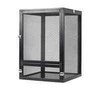 Colcolo Reptile Terrarium Snake Alumuninum Screen Cage Sturdy DIY Reptile Versatile Crested Gecko Tank Chameleons Housing, 23x23x33cm
