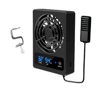 Colcolo Reptile Ventilation Fan with Humidity Control Easy Read Reptile Terrarium Thermometer Noiseless Fan for Gecko Pet Supplies, Celsius