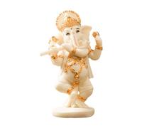 Colcolo Resin Hindu God Success Sculpture Table Centerpiece Ornament Decor Lord a Sculpture Figurine for Meditation Room, White