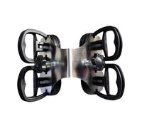 Colcolo Right Angle Stone Seamless Seam Setter with 2.17inch Suction Cup Sturdy Easily Install Seam Joining and Leveling for Glass, Black 4 Suction Cups