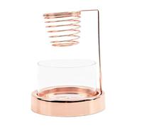 Colcolo Sage Holder Incense Stick Holder Desk Mediation Home Decor Sage Burner Metal Incense Burner for Bedroom Living Room Office, rose gold