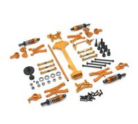 Colcolo Scale Vehicle Components Metal Upgrade Kit Set For Wltoys A949 A959 A969 A979 K929 A Version With Chassis Gears Steering Shafts And Bearings With, Gold