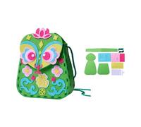 Colcolo Sewing Kit Kids Purse Making Accessories Handbag Embroidered Handcraft DIY Crafting Material Sewing Crossbody Bag Making, Green