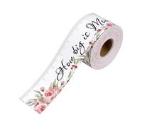 Colcolo Shower Games How Big IS Mommy's Belly Sign Decoration Girl Gifts Paper Measuring Tape for Party Supplies Gender Reveal