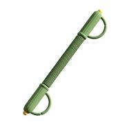 Colcolo Silicone Exerciser Upper Body Strength Bar Arm Power With Comfortable Silicone Grip And Strong Spring For Kids Suitable for home workouts school training travel fitness , Green S