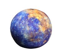 Colcolo Simulation 3D Stuffed Pillow ie Model Cute,Soft Pillow Solar System Educational Toy Toys for Parents Teachers Sofa, Mercury