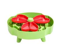 Colcolo Slow Feeder Dog Bowl Elevated Cat Bowl Slow Down Eating Enrichment Toy Puzzle Feeder Feeding Dish for Small Large Cats Dogs, Green