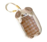 Colcolo Small Figure Display Case Versatile Lovely Compact Card Sleeve for Collectibles, Puppy