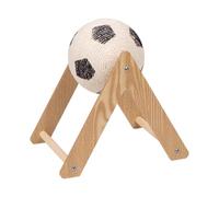 Colcolo Soccer Design Cat Scratcher Convenient Compact Home Decor Cats Scratching Ball Rope Cat Toy for Indoor Claws Grinding, L