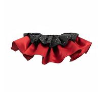 Colcolo Stage Decorative Collar ruffle neck piece satin costume accessory dramatic double-layer design rhinestone detail suitable for themed events stage performances cosplay photography