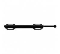 Colcolo Stainless Steel Extendable Towel Rod Rust Resistant Wall-Mounted Rod Easy to Install Adjustable Wall Hanging Bar for Kitchen, Black