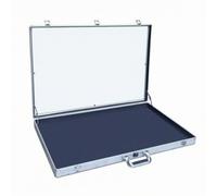 Colcolo Stand Acrylic Display Case Box Table Aluminum Frame Folding Stand Transparent Top Organizer Suitable for Mobile Sellers Weekend Markets Community fairs, 86 56 7.5, Silver