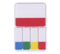 Colcolo Student Sticky Notes Writable Sticky Pads Transparent Bookmark Tabs Removable Polypropylene Material Double Sided for Taking Suitable for Classroom Office Study, Red (2 inch)
