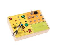 Colcolo Switch Busy Board Early Educational Fine Motor Skills Teaching Aids Activity Toy Developmental Toy for Boys Girls Kids Gifts