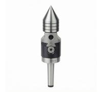Colcolo Taper Pin Lathe Center Rotating Center Conical Point Industrial Hardware Alloy Steel Construction Smooth Grooved Body Suitable for Wood lathes Machine, MT2