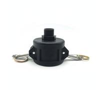 Colcolo Threaded Ball Valve Tank Adapter Coupling Connector Fitting with Lever Handle PP Material Long Service Leakproof Gaskets Suitable for Plant utilities, 2inch to 3/4inch Ext