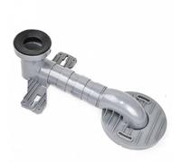 Colcolo Toilet Displacer Offset Adapter Pipe Fitting Connector PVC Construction with Leak Resistant Joint Design for Reliable Performance Suitable for, 400MM, Toto