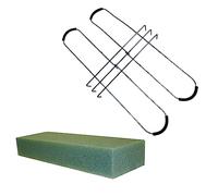 Colcolo Tombstone Hugger Flower Saddle Gravestone Saddle with Floral Foam Sturdy Cemetery Saddles Decorations for Cemetery Farmhouse Yard Outdoor