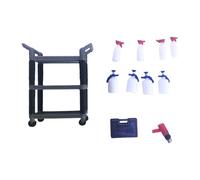 Colcolo Tools Trolley Model 1/18 Scale Crafts Creative 2 Tier Vehicles Accessories Toys for Parking Lots Repair Shop Workshop Garage, style C