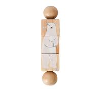 Colcolo Toy Wood Rotating Teaser Develop Strategic Thinking Hand Grasping Puzzle Toy Educational Puzzle, Style D