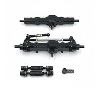 Colcolo Vehicle Axle Assembly Front Rear Axle Set Metal Housing Drivetrain Kit Replacement Upgrade 1/10 C74 and 1/16 Series Suitable for crawling club meets park courses technical routes, Black