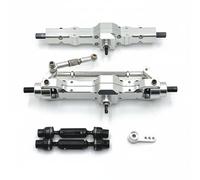 Colcolo Vehicle Axle Assembly Front Rear Axle Set Metal Housing Drivetrain Kit Replacement Upgrade 1/10 C74 and 1/16 Series Suitable for crawling club meets park courses technical routes, Silver