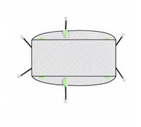 Colcolo Vehicle Snow Cover with Quilted Diamond Pattern Aluminized Film and Nonwoven Textile Layered Protection for Cars Suvs Three Row Vehicles Suitable for Outdoor Parking, Silver