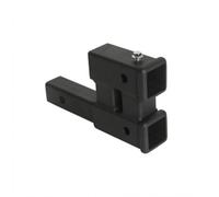 Colcolo Vehicle Towing Hook Double Hitch Adapter Coupling Mount Alloy Steel Welded Block Rectangular Shank Secure Wobble Control suitable for pickup trucks utility trailers bike racks
