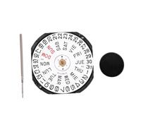 Colcolo VX43E Quartz Watch Movement Double Calendar Repairing Accessories DIY Parts Metal Material Simple Assembly with Winding Stem