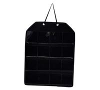 Colcolo Wall Hanging Badges Display Organizer Fits 75mm Medal for Collectors Versatile Easily Accessible Accessories with 16 Slot, Black