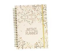 Colcolo Weekly Planner Productivity Organizer Time Management 142 Pages 71 Sheets Academic Planner for Travel Family Business Home, Red Flowers