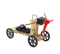Colcolo Wind Powered Car Building Kit, STEM Science Kit for Kids, DIY Educational Assembly Toy, Wooden Science Experiment Model for Learning, STEM Crafts & Parent-Child Activity, 10cmx10.5cm