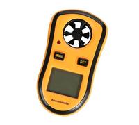 Colcolo Wind Speed Meter Gauge,Digital Anemometer Handheld Tool Portable Compact Temperature Air Flow Meter for Surfing, Flying, Home, Yellow 5.78x10.43cm