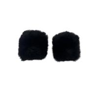 Colcolo Windscreen Mic Cover Easy to Use Practical Compact Wind Cover for Interview Indoor Outdoor, Black 1 Pair