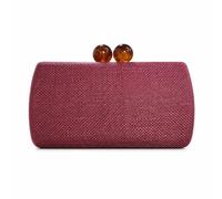 Colcolo Women Crossbody Purse Clutch Bag Evening Bag Handbag With Sleek Structured Frame And Comfortable Hand Carry Suitable for weddings parties formal dinners, Array, Wine Red