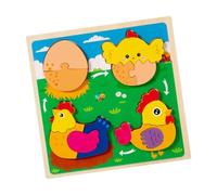 Colcolo Wood Puzzle, Puzzle, Fine Motor Skills, Birthday Gifts, Brain Teaser, Hands on Learning Education Toy, Chick