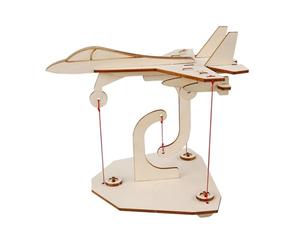 Colcolo Wooden Aircraft Model Kit Teaching Aid Desk Decor Birthday Gifts DIY Assembly Creative Physics Model Educational