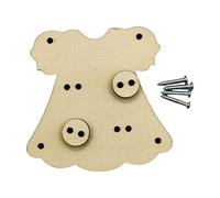 Colcolo Wooden Busyboard Parts, Educational Practical Skills Board for Kids Learning Activities Sensory Toy Early Teaching Aids, 7.9cmx8cmx0.5cm