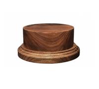 Colcolo Wooden Display Base , 10CM | Smooth Polished Finish, Round Display Stand, Compact, Pedestal Riser Stand, for Shelves, Cabinets