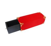 Colcolo Wooden Drawer Box Trick ian Stage Illusions Empty Case Professional Appearing Box for Performance Women Men Kids, Red 37x14x12cm