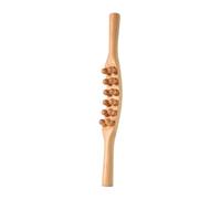 Colcolo Wooden Massager Stick Body Massager Gua Sha Tool Professional Handheld 12 Beads Rolling Tendon Rod Exercising Scraping Massage Tool for Leg Abdomen Waist Full Body Salon