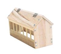 Colcolo Wooden Pigeon Feeder Bird Feeding Bowl Birds Supplies Bird Dispenser Poultry Food Dispenser for Chicks Quails Garden Birds, 40cm