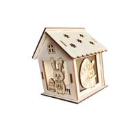 Colcolo Wooden Spring Houses Craft Kit Easter Crafts,Festival Activities,DIY,Easter Village House for Gift Table Centerpieces