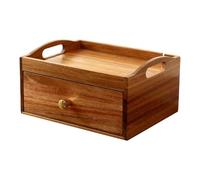 Colcolo Wooden Tea Bag Organizer Drawer,Storage Chest Gift Teabag Holder Container Box for Cabinet Countertop Pantry Office Kitchen